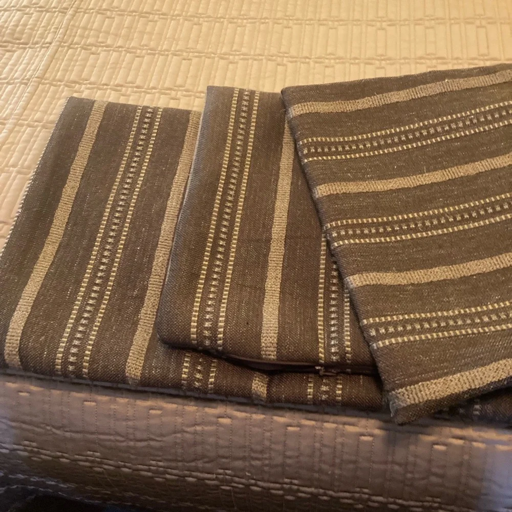 Boho Striped Pillow Covers. (2)Lumbar